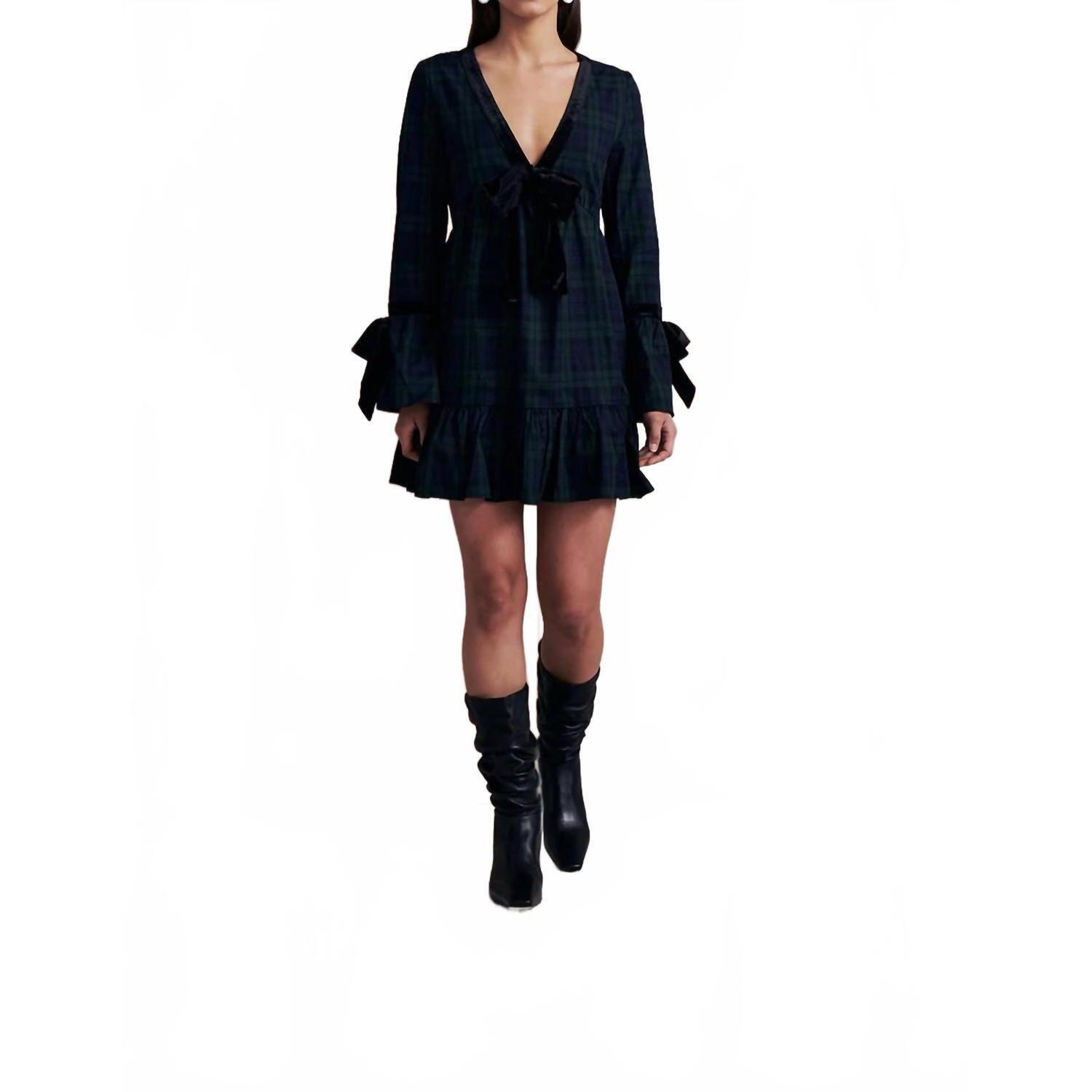 New Saylor Ebbie Dress In Holiday Plaid